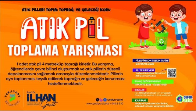 Yeşilyurt'ta çocuklar çevre için geri dönüşümde yarışıyor