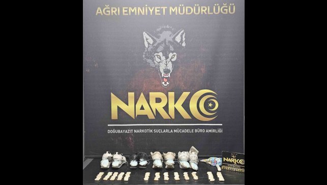 Ağrı'da narkotik operasyonu: 2,4 kilogram metamfetamin ele geçirildi