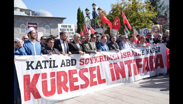 Erzurum'dan Gazze'ye destek