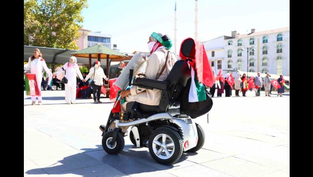 Elazığlı kadınlardan Gazze için sessiz çığlık