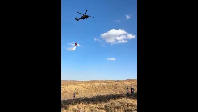 Elazığ'daki kırsal alan yangını söndürüldü
