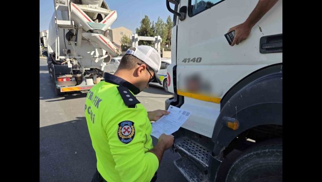 Malatya'da hafriyat kamyonlarına sıkı denetim