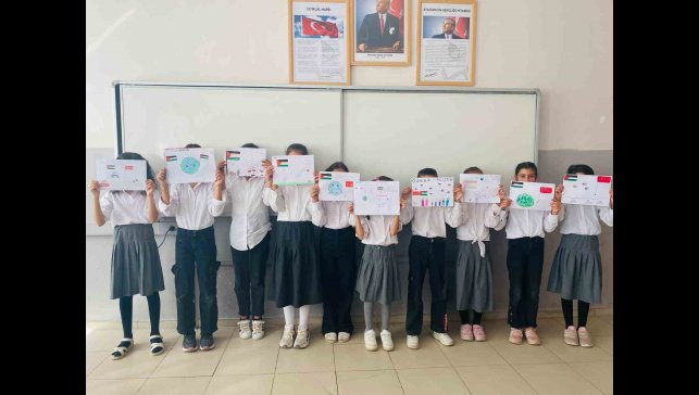 Elazığ'da öğrencilerden Filistin'e destek