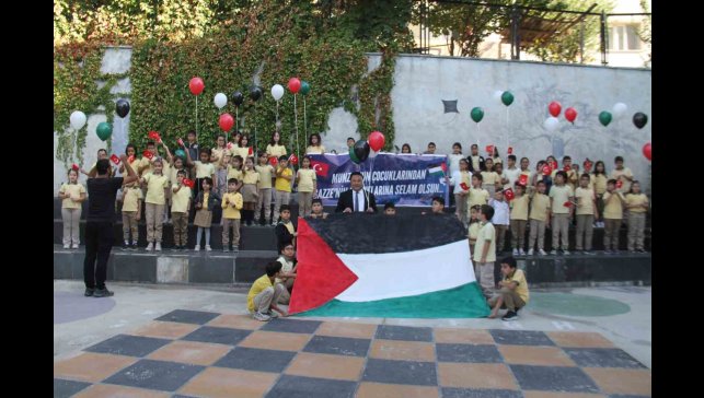 Tunceli'de öğrencilerden Filistin'e destek