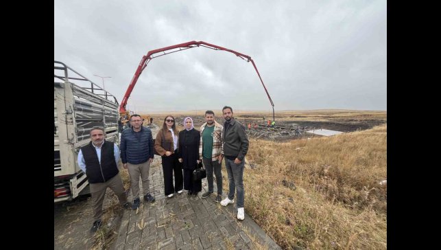 Kars TDİ Besi ve Süt OSB'de TKDK Destekli 100 başlık besi işletmesinin temelleri atıldı