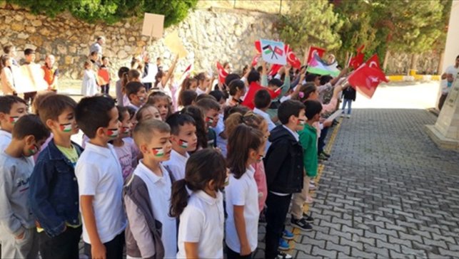 Keban'daki okullarda "Filistin farkındalık etkinlikleri" düzenlendi