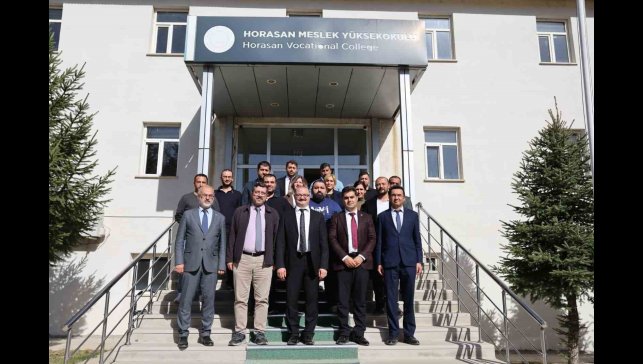Rektör Hacımüftüoğlu, Horasan MYO'yu ziyaret etti