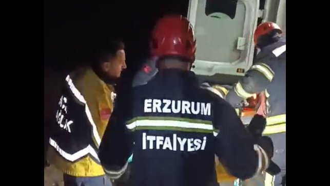 Erzurum'da otomobil şarampole uçtu: 1 yaralı