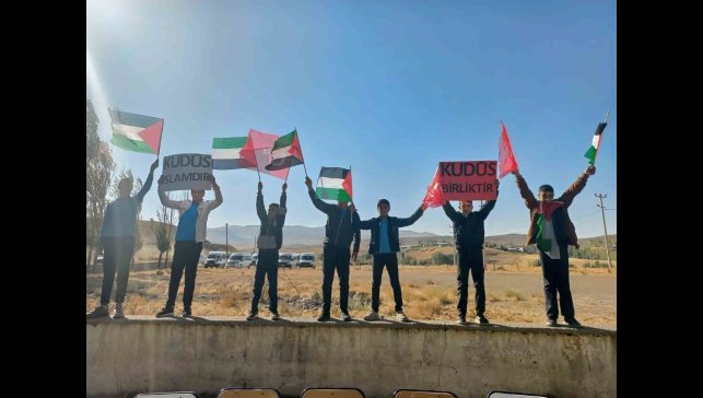 Özalp'te Filistin'e destek etkinliği