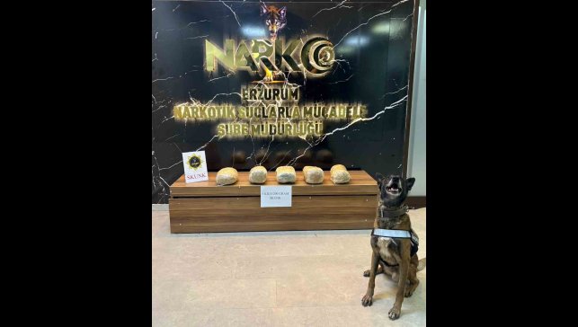 Erzurum'da 5 kilo 200 gram skunk maddesi ele geçirildi
