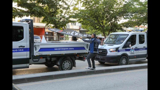Van'da kaldırım işgaline yönelik denetimler sürüyor