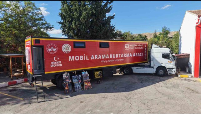 Atıl durumdaki tır dorsesi 'Mobil Arama Kurtarma' aracına dönüştürüldü