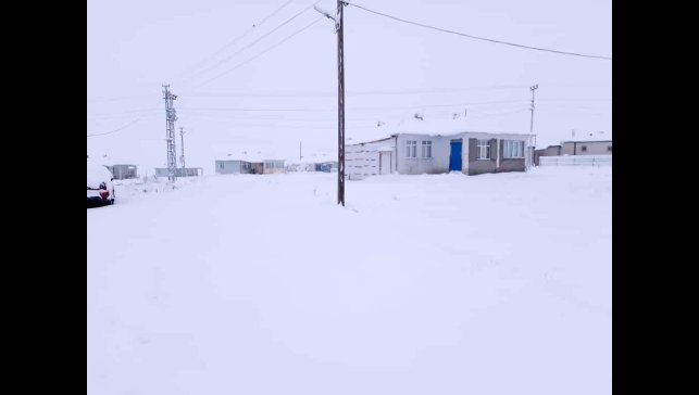 Aşkale beyaza büründü