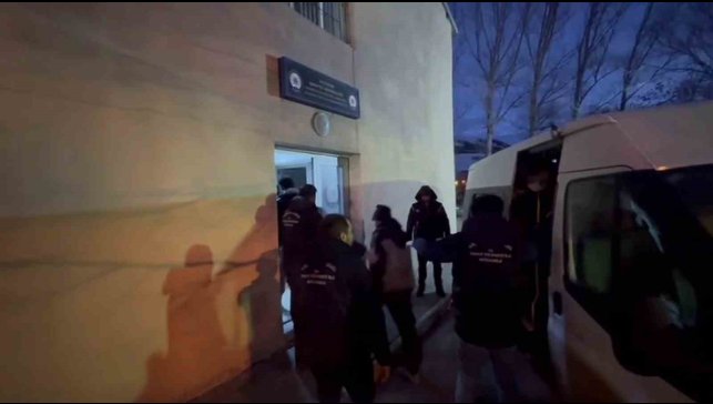 Erzurum'da kaçak göçmen operasyonu