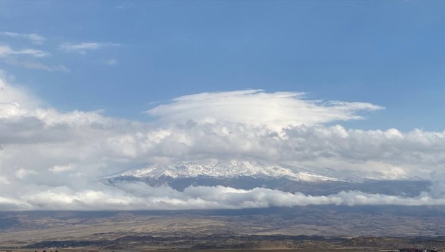 Ağrı Dağı karla kaplandı