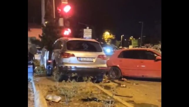 Malatya'da 7 kişinin yaralandığı kaza kamerada