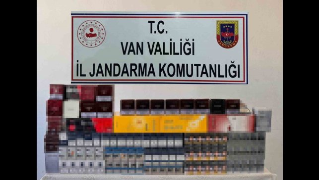 Van'da bin 856 paket kaçak sigara ele geçirildi