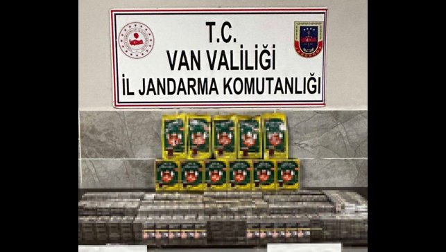 Van'da bin 460 paket kaçak sigara ele geçirildi