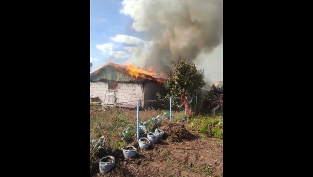 Doğanşehir'de evde çıkan yangın söndürüldü