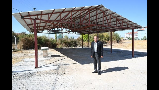 Yeşilyurt'ta mezarlık düzenleme çalışması tamamlandı