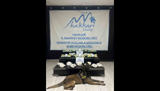 Hakkari'de 43 kilo uyuşturucu ele geçirildi