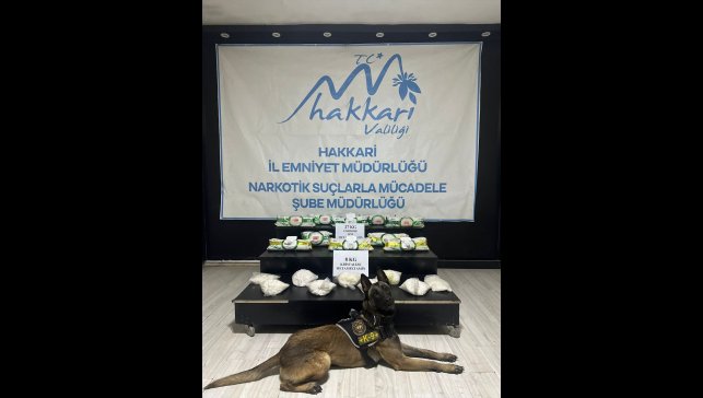 Hakkari'de 43 kilo 100 gram uyuşturucu ele geçirildi