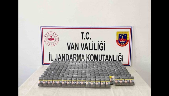 Van'da bin 470 paket kaçak sigara ele geçirildi