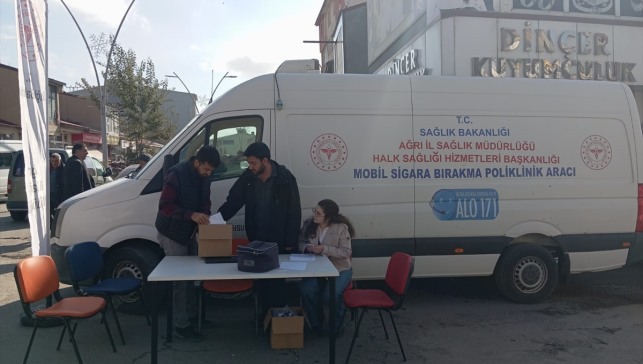 Ağrı'da "Mobil Sigara Bırakma Poliklinik Aracı" hizmete başladı