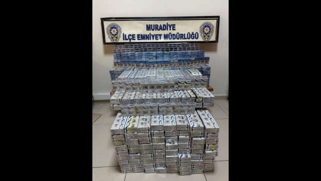 Muradiye'de 3 bin 750 paket kaçak sigara ele geçirildi