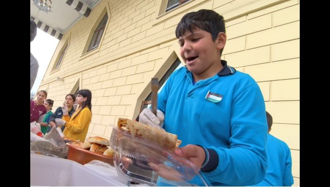 Öğrencilerden Gazze için anlamlı destek
