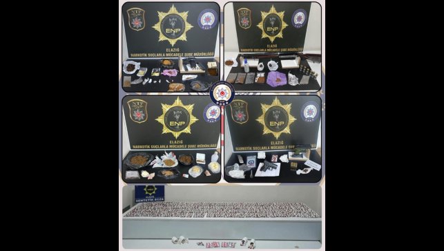 Elazığ'da uyuşturucuya geçit yok: 16 tutuklama