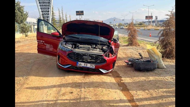 Malatya'da iki otomobil çarpıştı: 2 yaralı