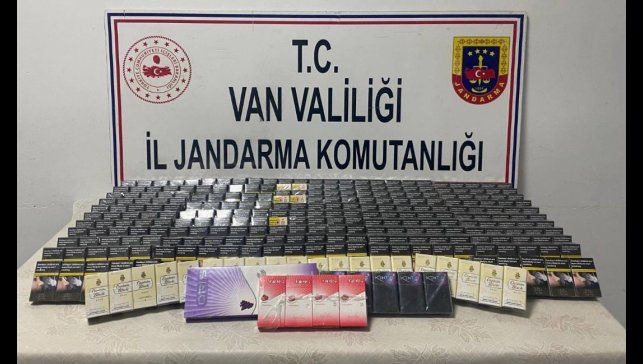 Van'da bin 859 paket kaçak sigara ele geçirildi