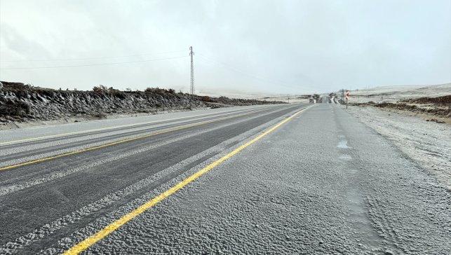 Ardahan'da kar yağışı yüksek kesimlerde etkili oluyor