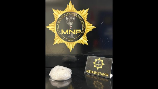 Muş'ta 983 gram sentetik uyuşturucu ele geçirildi