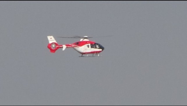Van'dan Gaziantep'e helikopter ambulansla hasta nakli