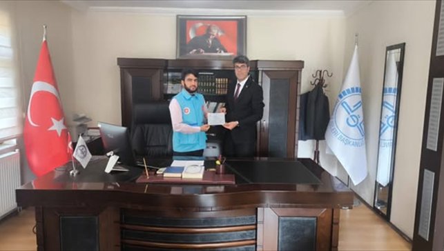 Keban'da Filistin'e destek kermeslerinde elde edilen gelir Müftülüğe teslim edildi