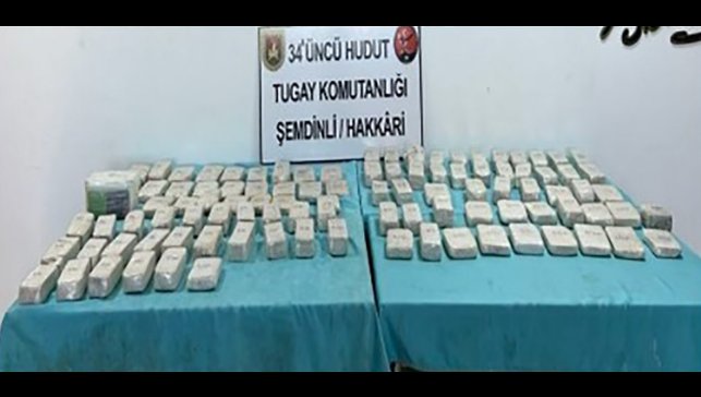 Van ve Hakkari'de 102 kilo 429 gram uyuşturucu ele geçirildi