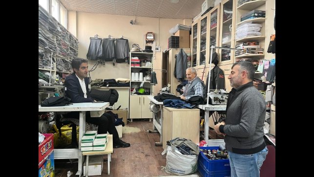 Kaymakam Aslantatar, esnafla buluştu