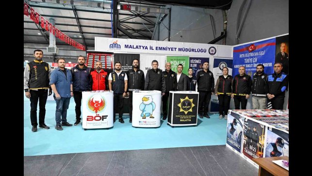 Malatya Kitap Fuarı'nda Emniyet'ten bilgilendirme standı