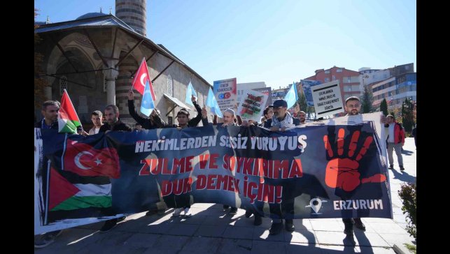 Erzurum'da sağlıkçıların 103 haftalık yürüyüşü sürüyor