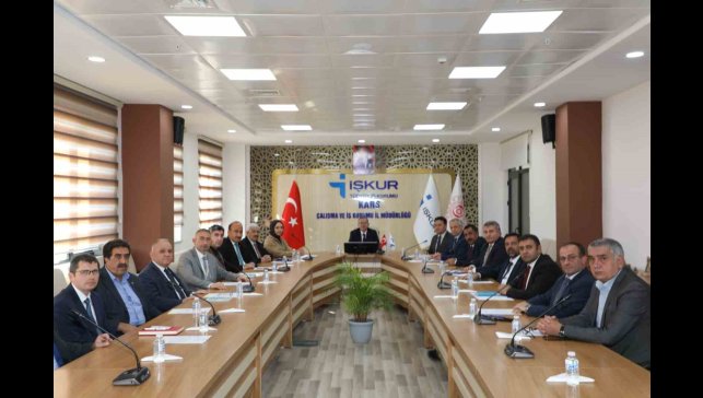 Kars'ta İl İstihdam ve Mesleki Eğitim Kurulu toplantısı yapıldı.