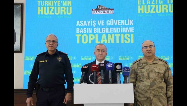 Elazığ'da suçlulara göz açtırılmıyor: Suç oranlarında düşüşler yaşandı