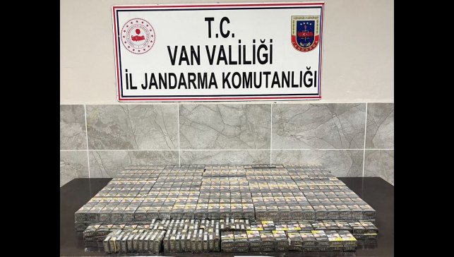 Van'da 3 bin 75 paket kaçak sigara ele geçirildi