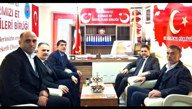 Yakutiye Belediye Başkanı Uçar, Kırmızı Et Üreticileri Birliği'ni ziyaret etti