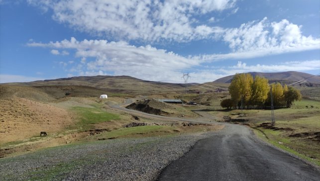 Karlıova'da asfalt çalışması