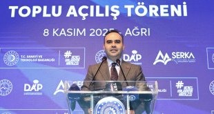Sanayi ve Teknoloji Bakanı Kacır, Ağrı'daki toplu açılış töreninde konuştu: