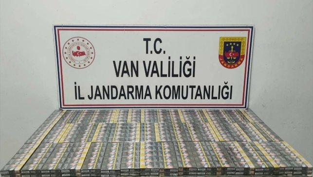 Van'da 1980 paket kaçak sigara ele geçirildi
