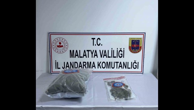 Malatya'da 3 kilo 348 gram kubar esrar ele geçirildi
