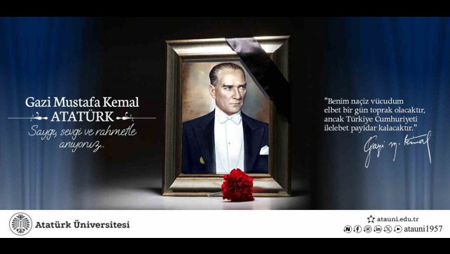 Rektör Hacımüftüoğlu'nun 10 Kasım Atatürk'ü anma günü mesajı